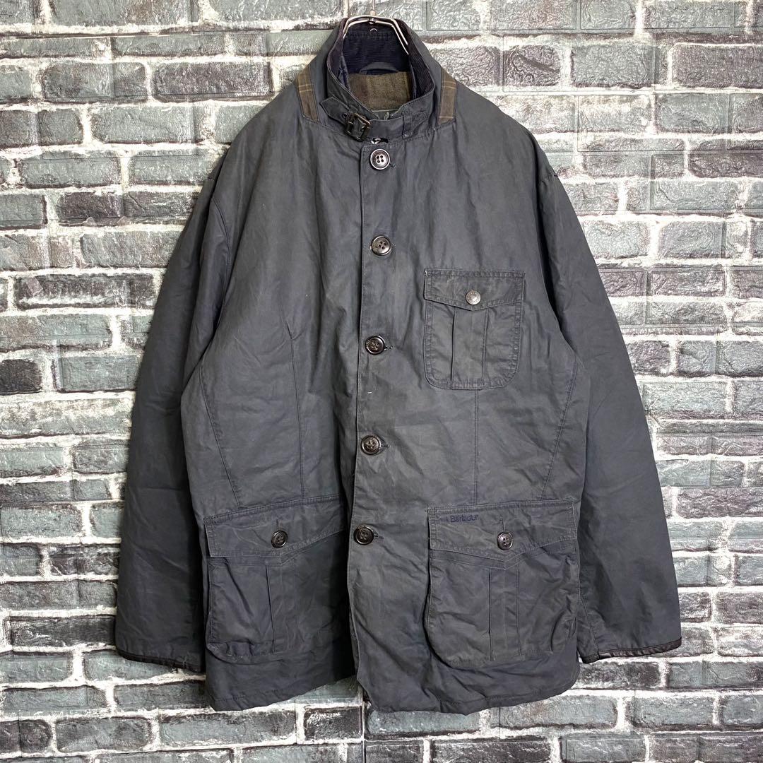 雪*福様 バブアー☆オイルドジャケット 古着 希少 状態良好 3ワラント ga7