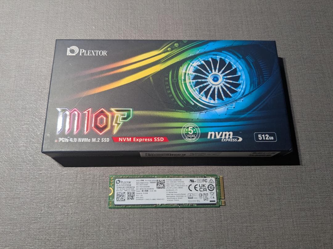 内蔵型SSD PLEXTOR PX-512M10PGN 512GB SSD Gen4