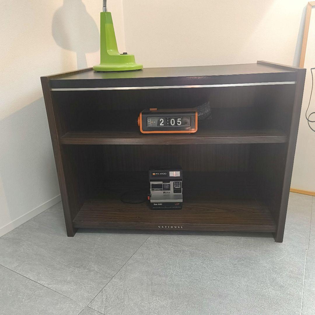 ヴィンテージ national オーディオ　キャビネット　黒　ブラウン