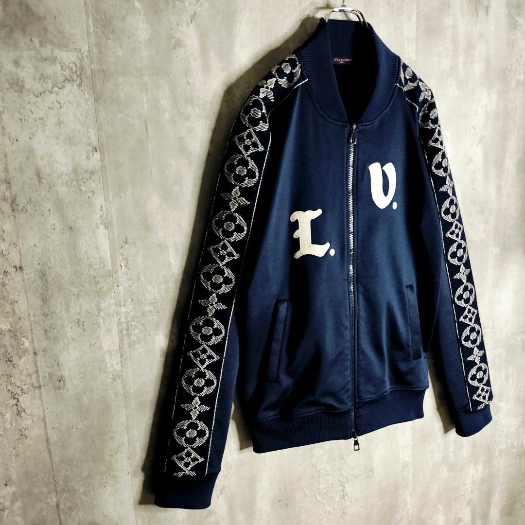 極美品・24SS★ルイヴィトン モノグラム シグネチャー刺繍 トラックジャケット