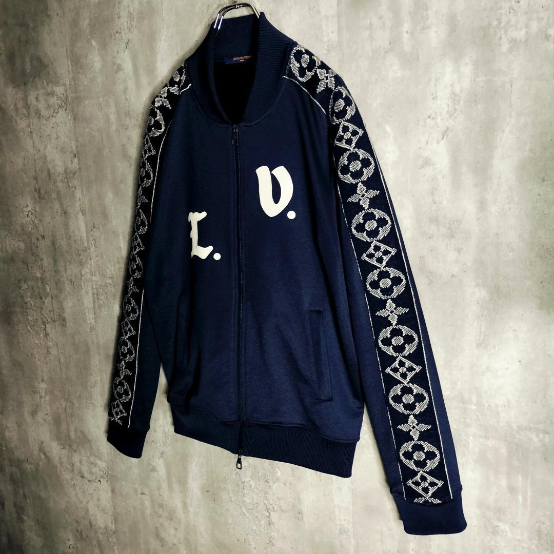 極美品・24SS★ルイヴィトン モノグラム シグネチャー刺繍 トラックジャケット