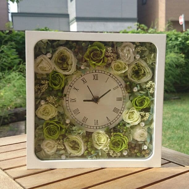 時計オーダー プリザーブドフラワー