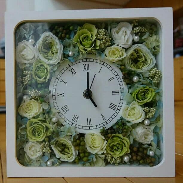 時計オーダー プリザーブドフラワー