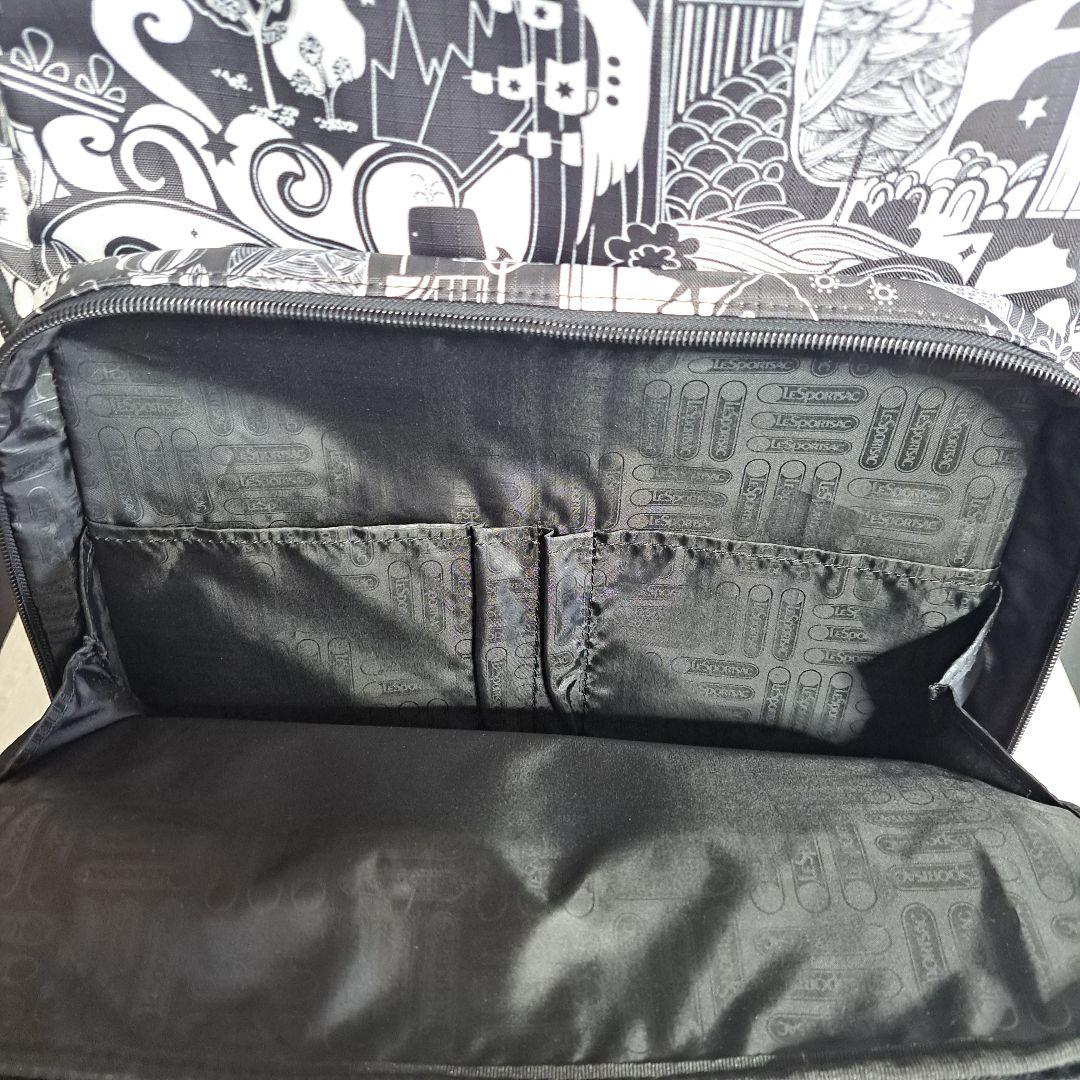 LeSportsac レスポートサック キャリーバッグ キャスター付き黒白 旅行