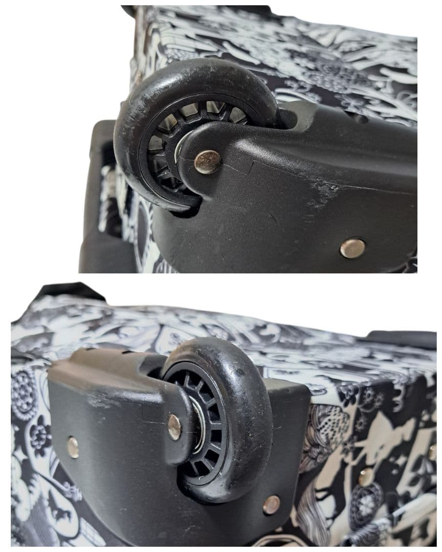 LeSportsac レスポートサック キャリーバッグ キャスター付き黒白 旅行