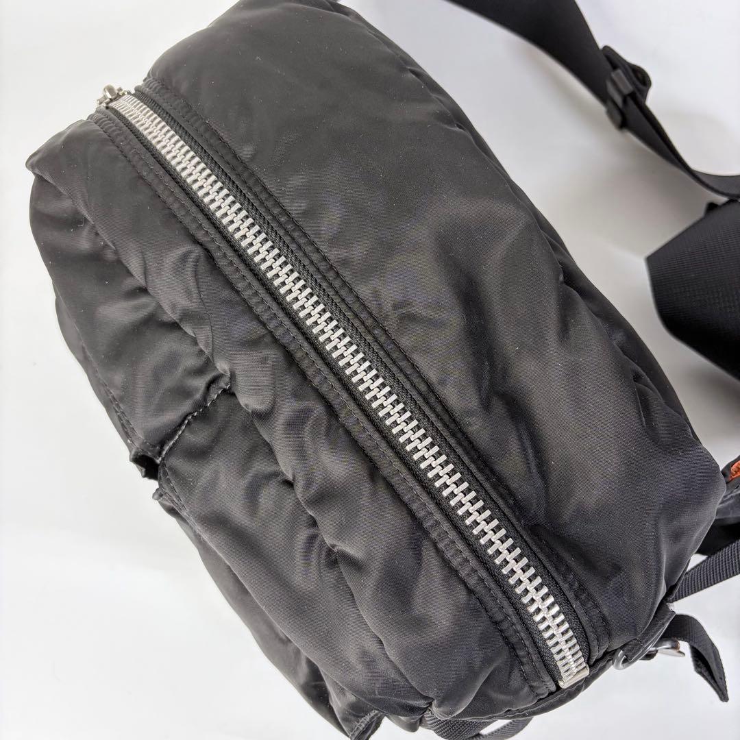 【美品】PORTERポーターTANKERタンカーウエストバック黒ユニセックス