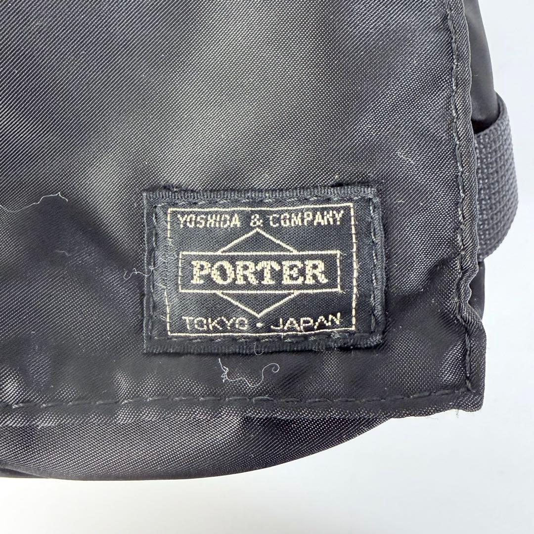 【美品】PORTERポーターTANKERタンカーウエストバック黒ユニセックス