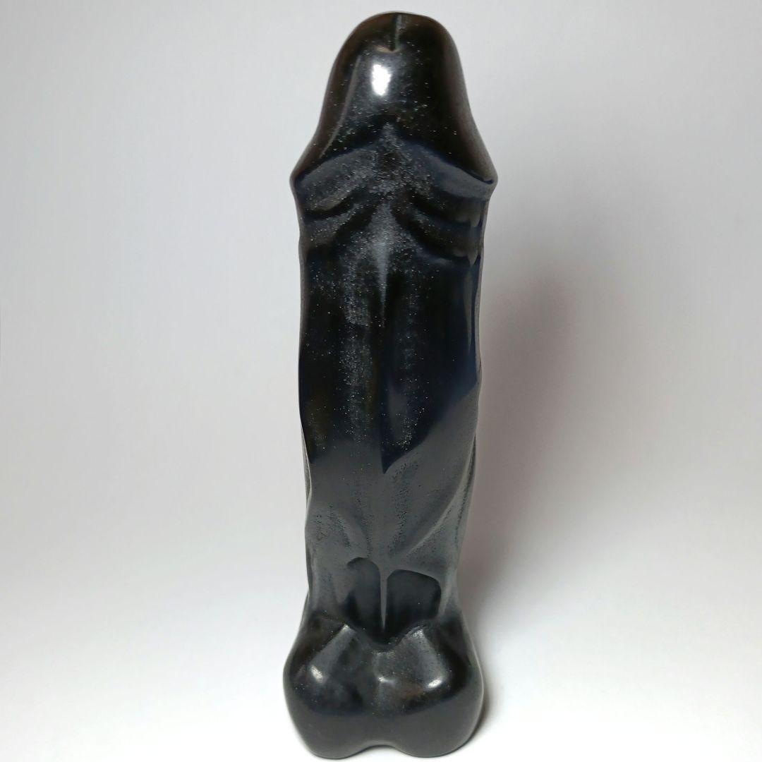縁起物✨ 男根　黒曜石　オブシディアン　陰茎　ペニス　天然石　浄化　置物