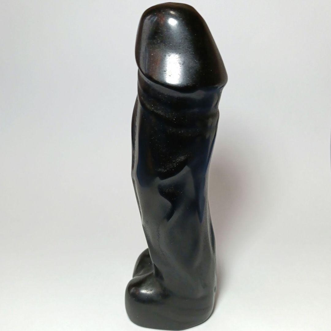 縁起物✨ 男根　黒曜石　オブシディアン　陰茎　ペニス　天然石　浄化　置物