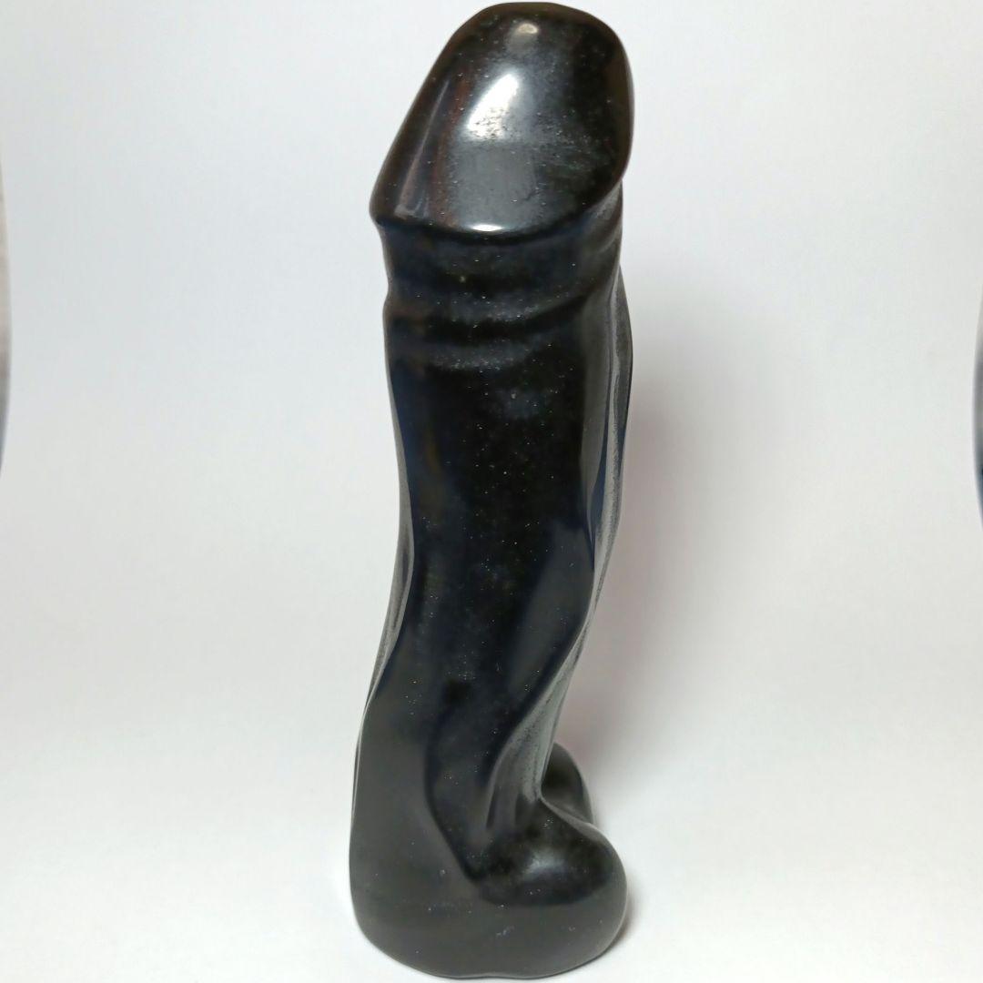 縁起物✨ 男根　黒曜石　オブシディアン　陰茎　ペニス　天然石　浄化　置物
