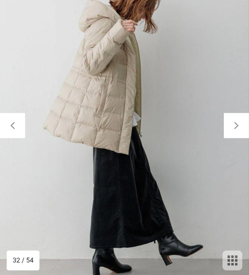 23区【VERY掲載/新色追加】シレータフタ ミドル丈 ダウンコート