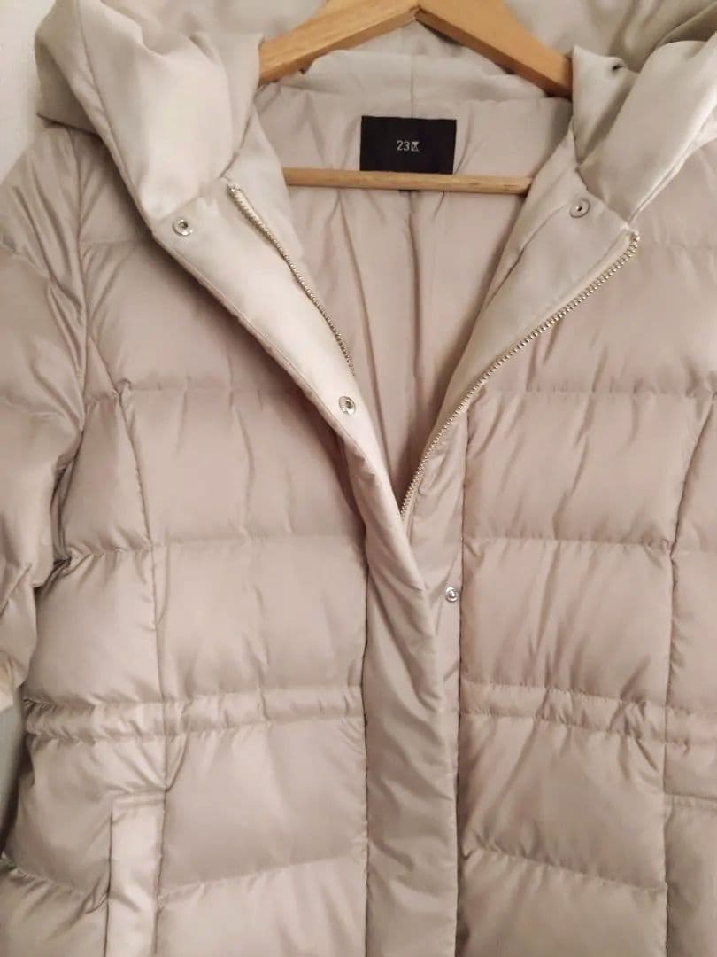 23区【VERY掲載/新色追加】シレータフタ ミドル丈 ダウンコート