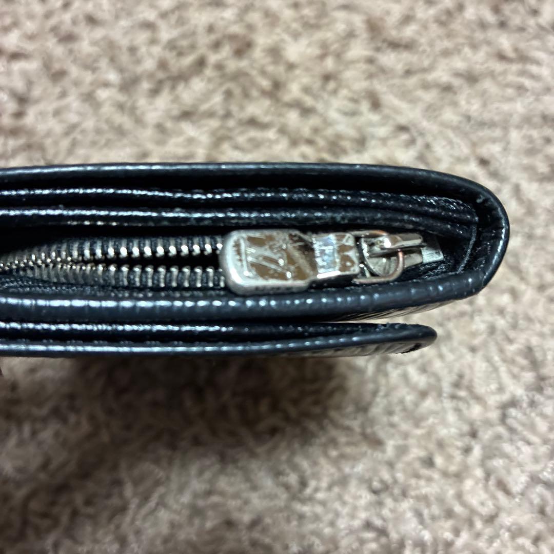 ルイヴィトン LOUIS VUITTON エピ 黒 三つ折り財布 ブラック