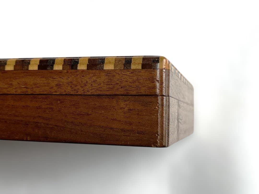 値下げ！　高級コレクションボックス チーク製　ビンテージ工芸品