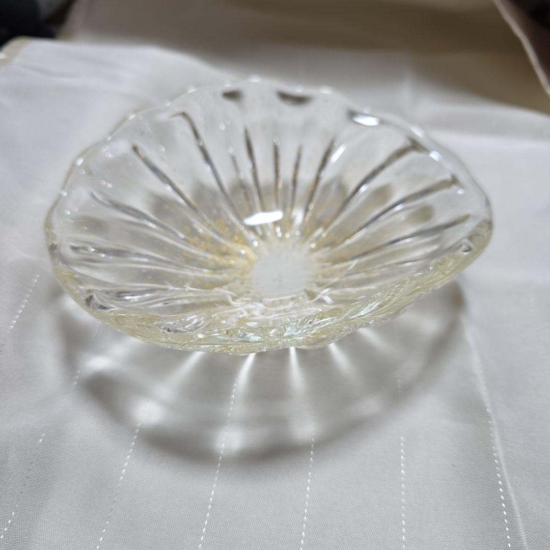 【希少】ムラーノグラス 金箔入り 灰皿
