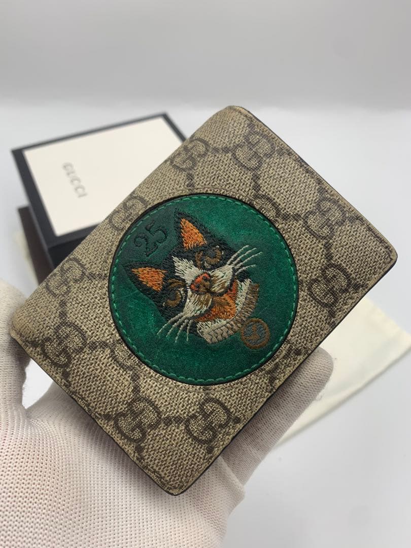 GUCCI グッチ ミスティックキャット 二つ折り 財布