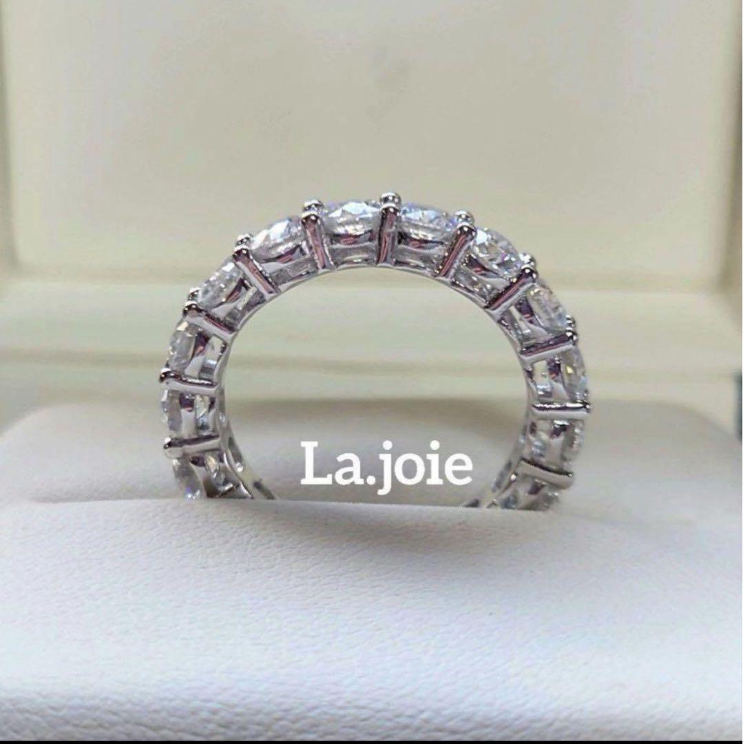 最高品質 モアサナイト フルエタニティ 【13号】4mm リング