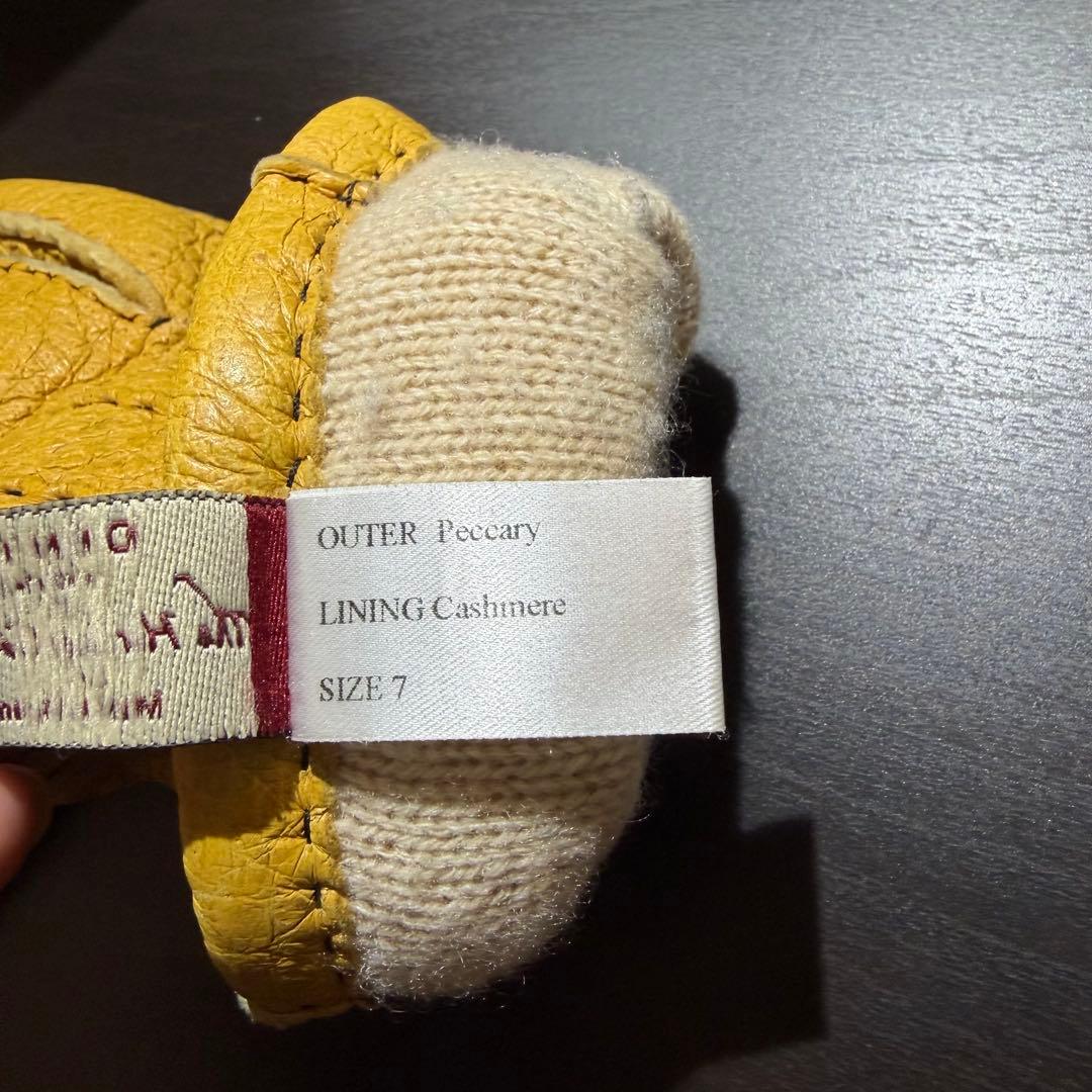 DENTS デンツ ペッカリーレザー カシミアライナー ヘリテージコレクション7