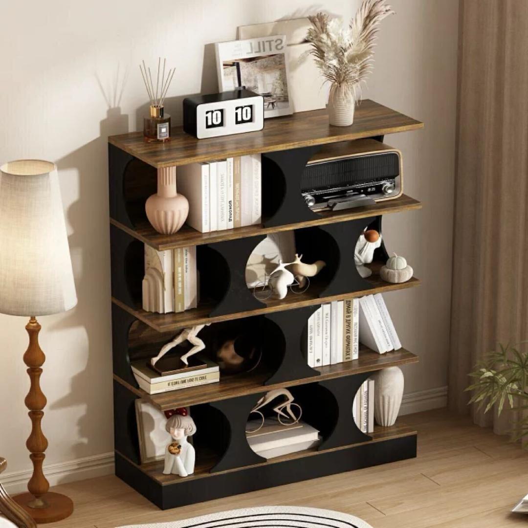 オープンラック 本棚 棚 組立 多目的 ディスプレイ ブラウン 組み立て必要