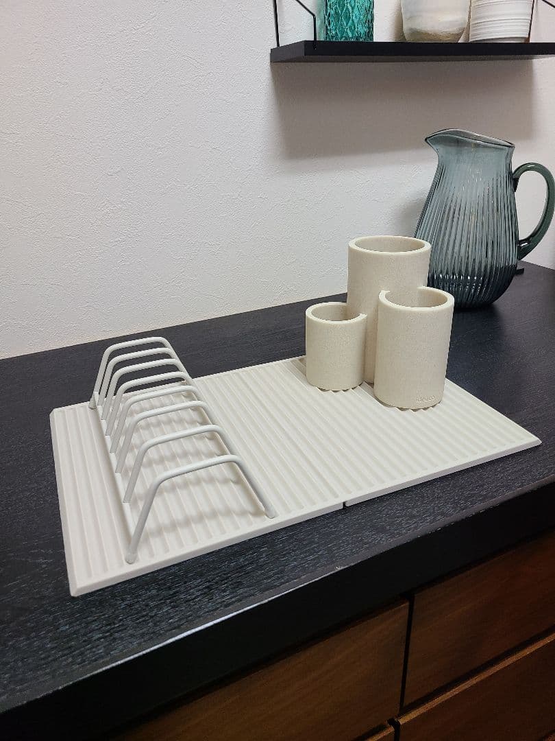 ideaco 3点セット 水切り 水切りラック マット