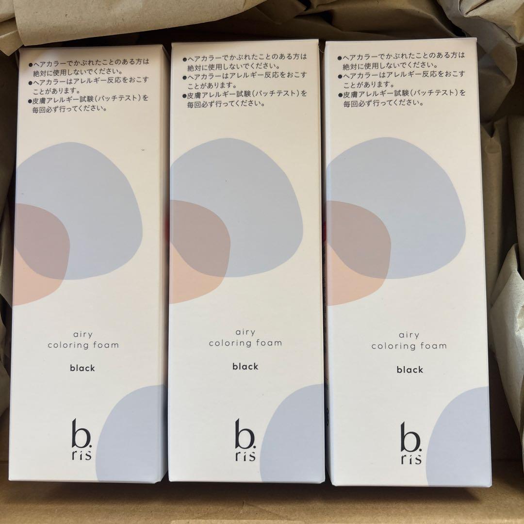 b.ris エアリーカラーリングフォーム ブラック　3本セット＋1本追加しました