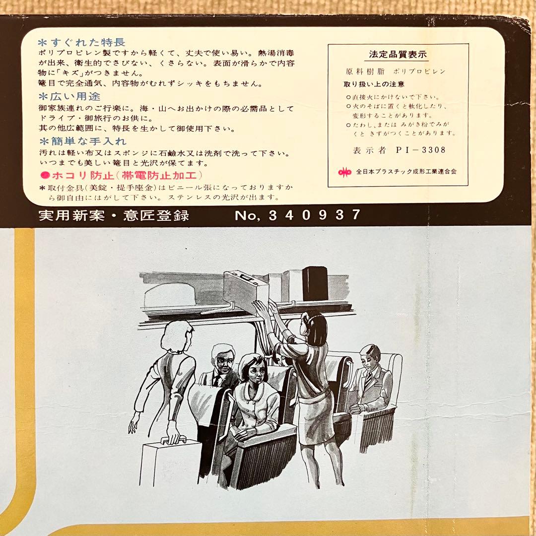 昭和レトロ　アポロケース ピクニックケース レトロ プラスチック製　当時物