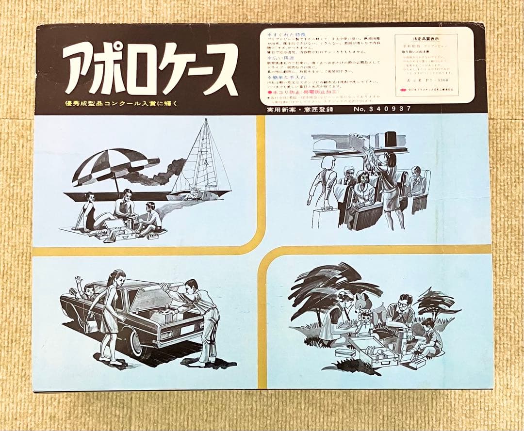 昭和レトロ　アポロケース ピクニックケース レトロ プラスチック製　当時物