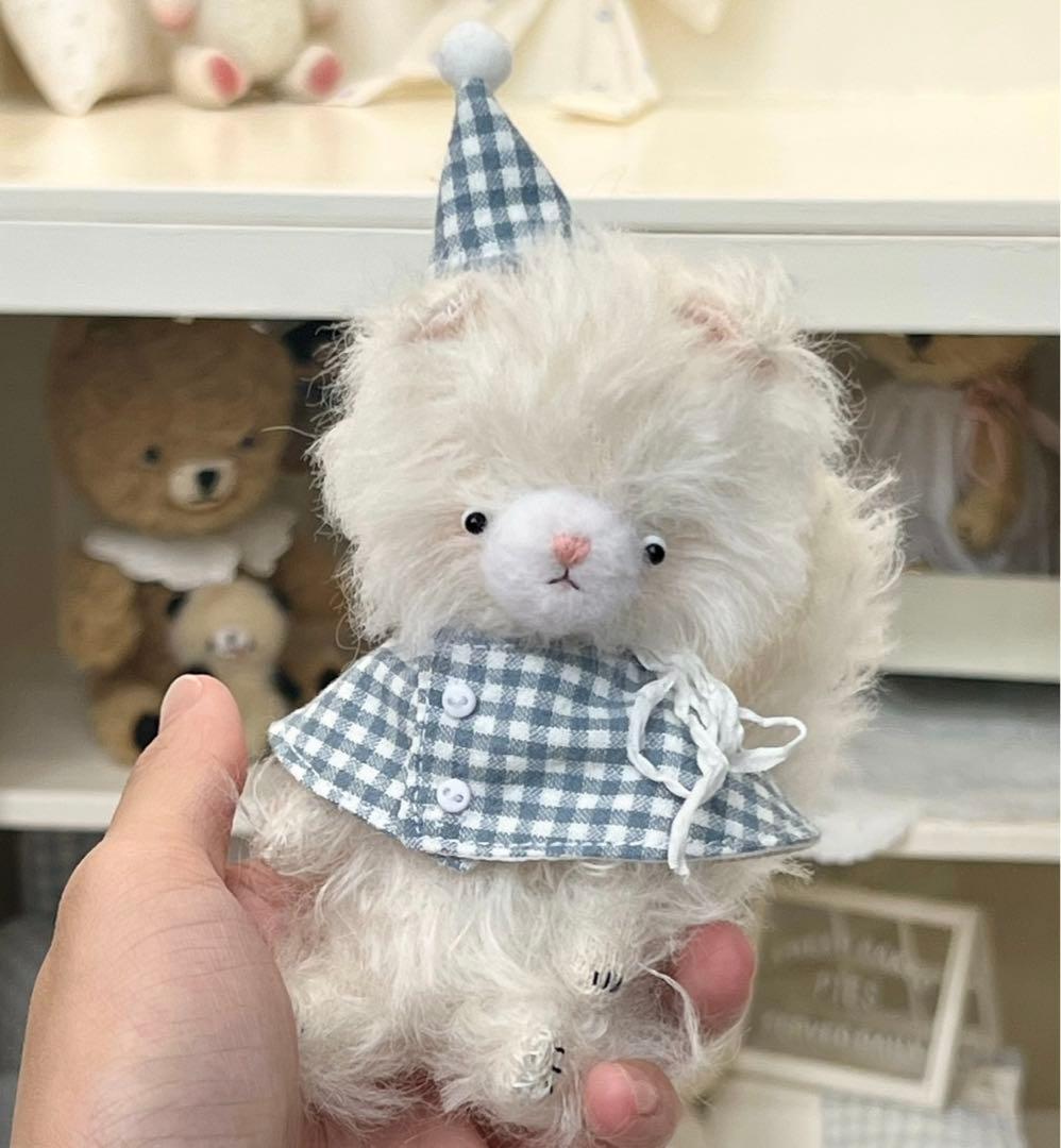 かわいい猫ちゃん アーティストベア 海外作家様 ハンドメイド ぬいぐるみ 置物