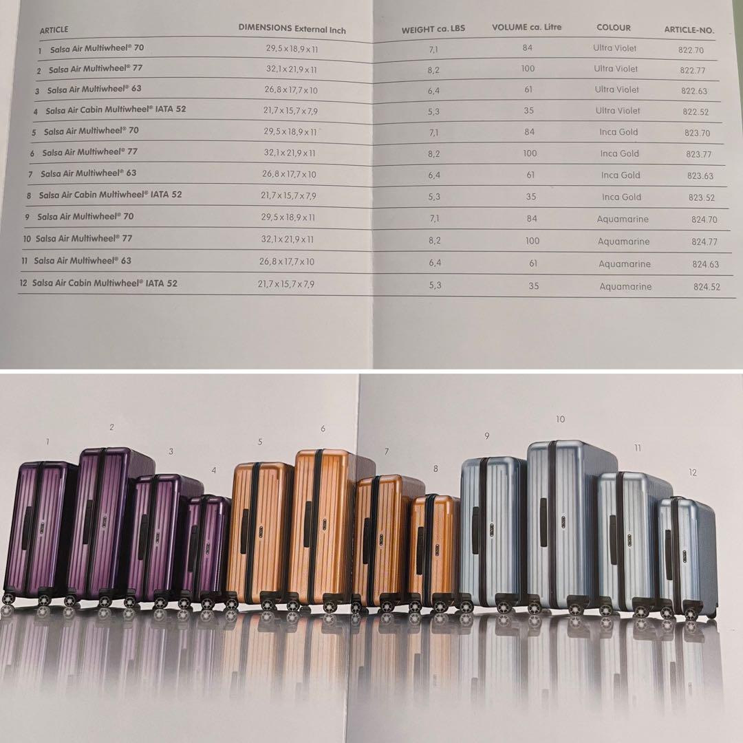 リモワ　サルサエアー　84ℓ アクアマリーン