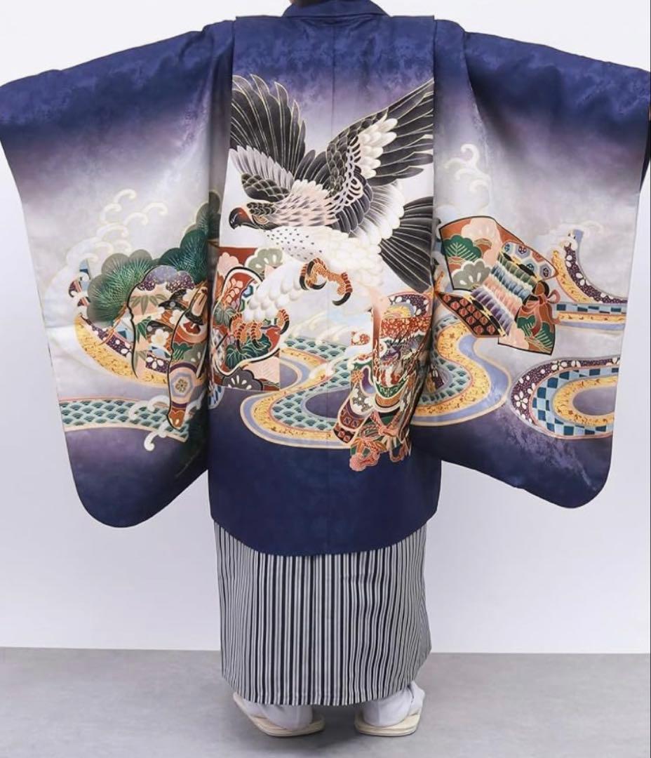 七五三 5歳 男の子 着物 羽織 袴 フルセット