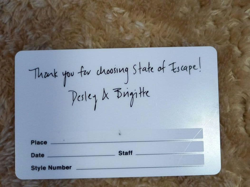 ステートオブエスケープ ライトグレー トートバッグ