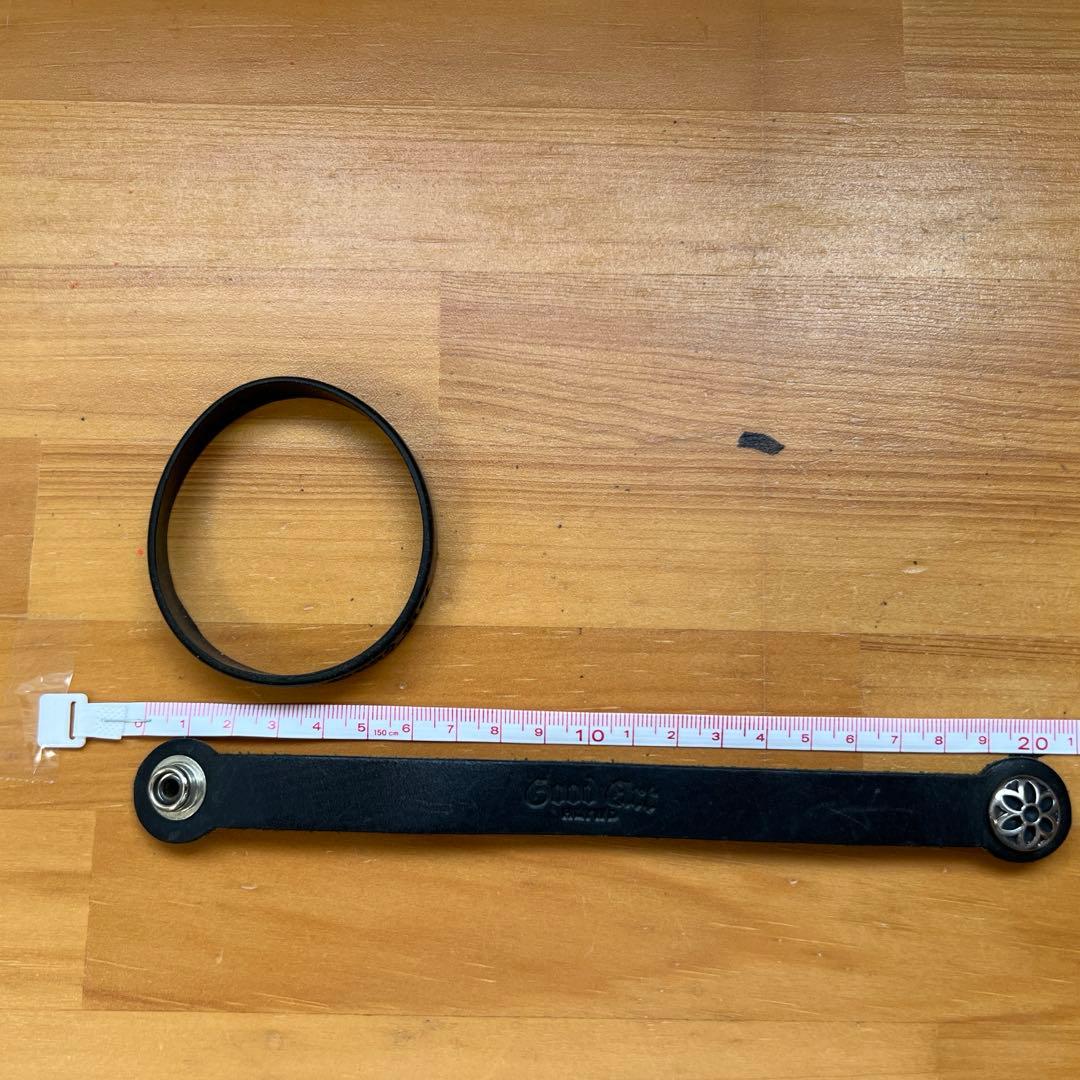 Good art hlywd レザーブレスレット