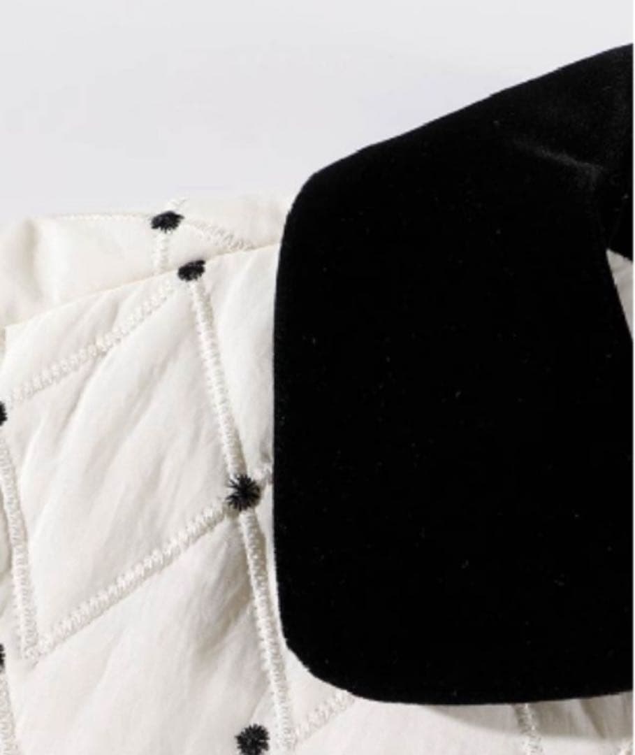 ラポミプチ LA POMME petit キルティング ジャケット ダウン M