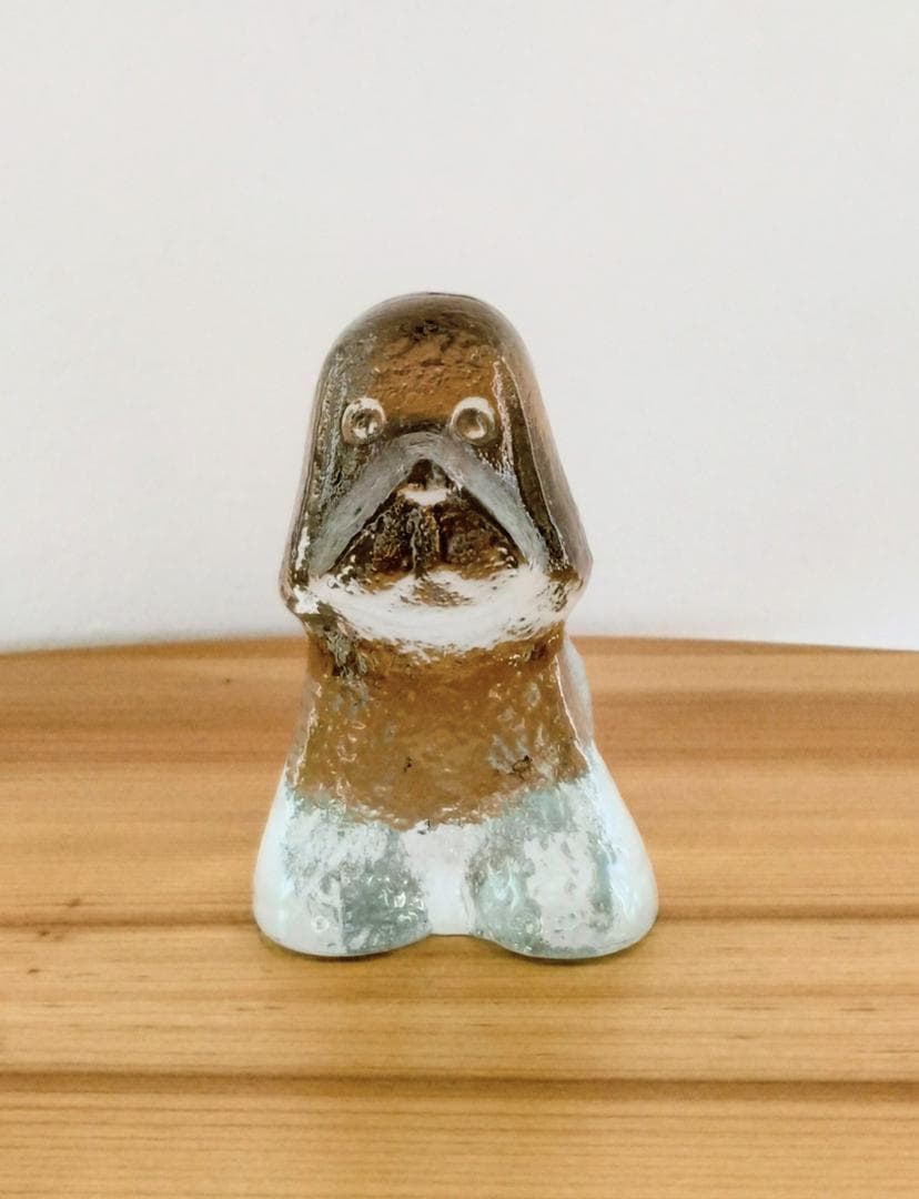 希少　Lisa Larson リサラーソン ガラスオブジェ　犬