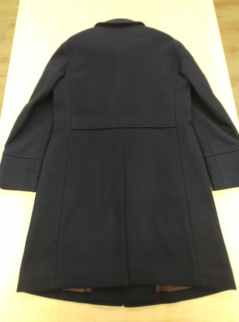 極美品 LOVELESS ラブレス ウール ステンカラー コート メンズ L 紺