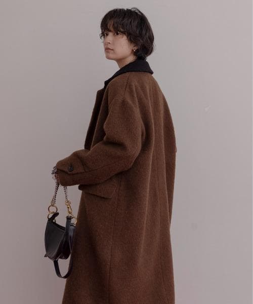 Eimee Law ミックスシャギー配色ロングコート