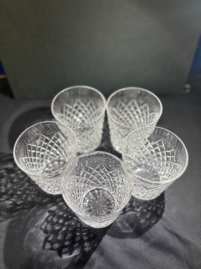 【希少フランス購入品】バカラ　クリスタルルクソールグラス 5個セット