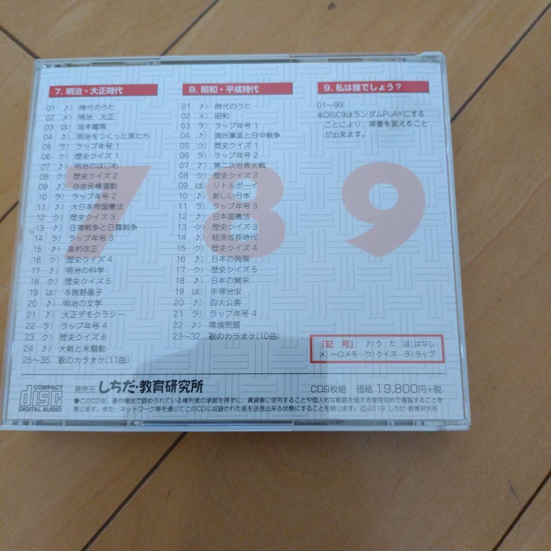 しちだ教育研究所　れきし探訪CD9枚セット