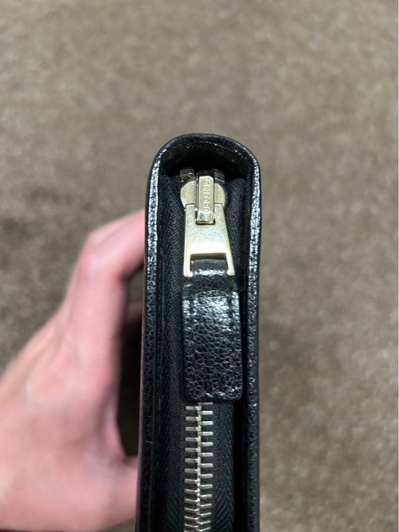 トムフォード　財布　ラウンドジップ　メンズ　TOM FORD
