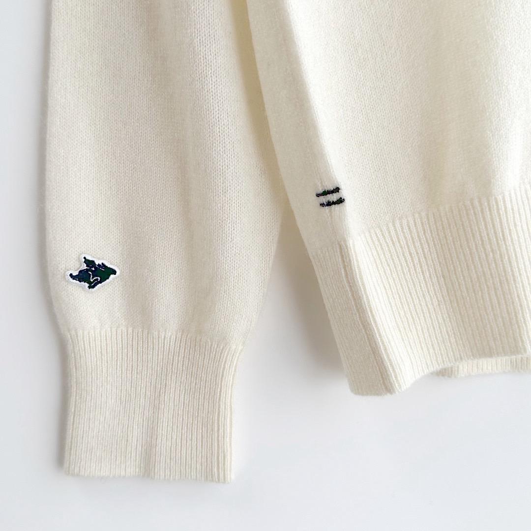 453 パーリーゲイツ 定価33,000円 カシミヤ100％ ニット 白 0 S