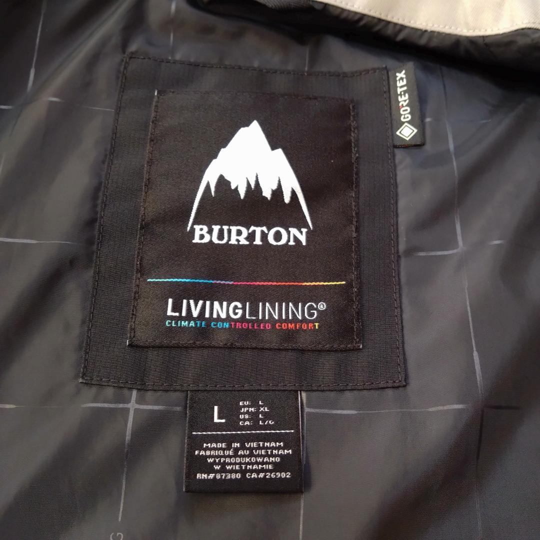 美品BURTON　ＸＬ相当　黒スノーボードウエア　ゴアテックス　保温サーモライト