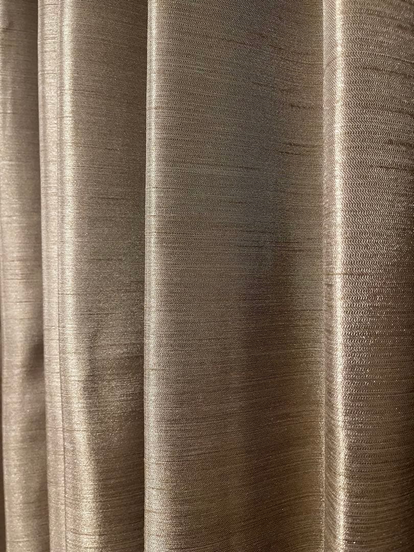 KEYUCA 196×194センチ ケユカ カーテンブラウン　タッセル付