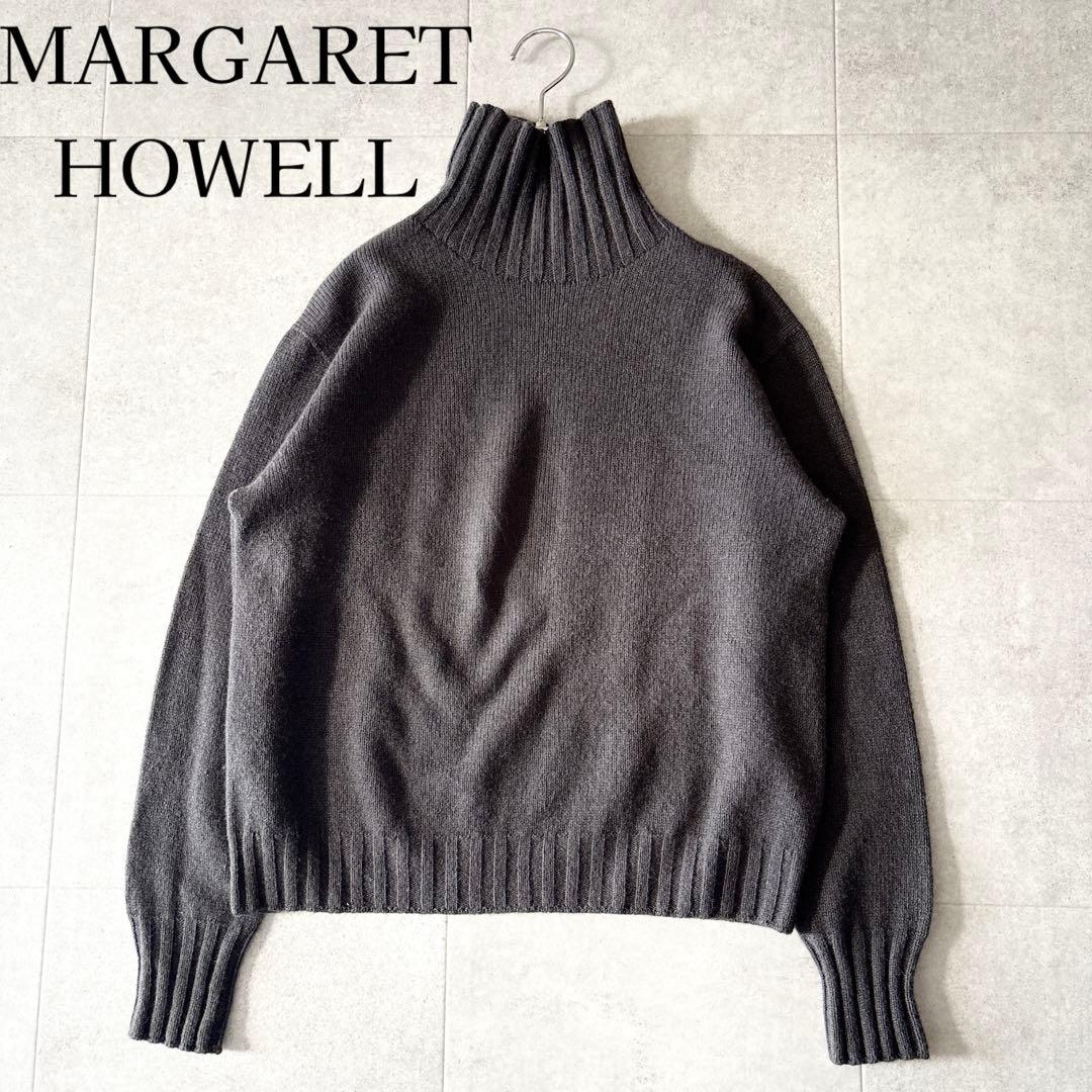 美品✨️マーガレットハウエル タートルネックニット 2 M ブラウン カシミア