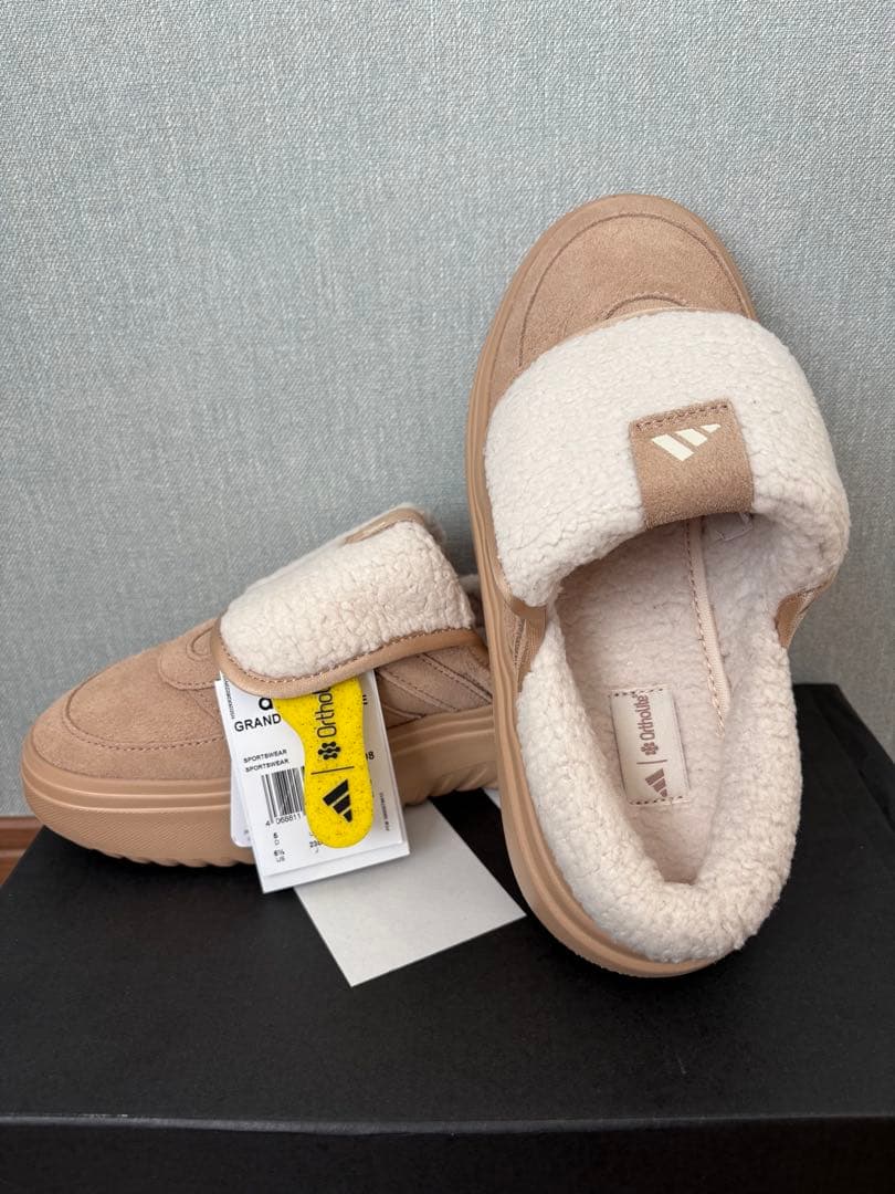 adidas グランドコート ミュール JS4998 23.5 新品