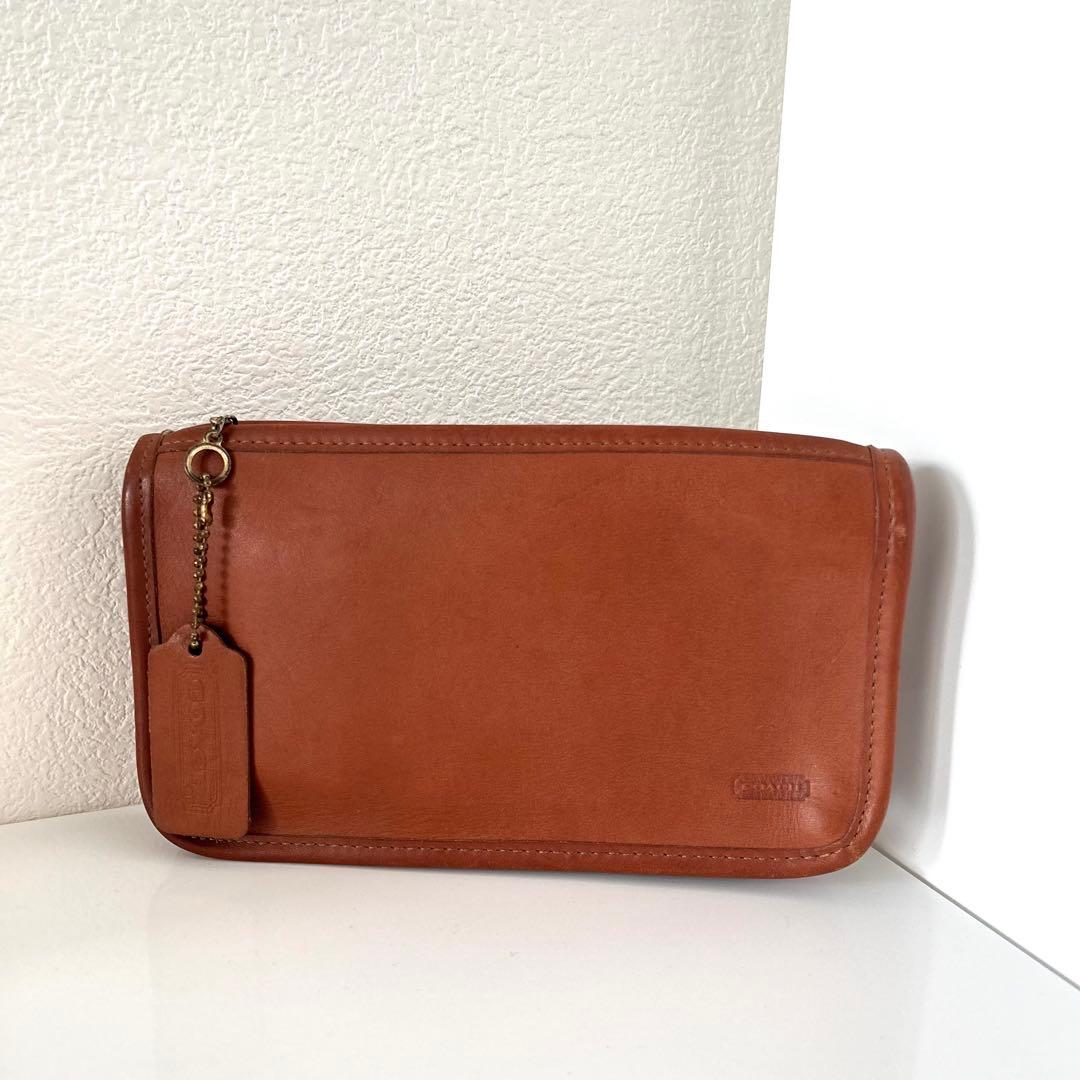 【Old Coach】オールドコーチ ブラウンレザー ポーチ