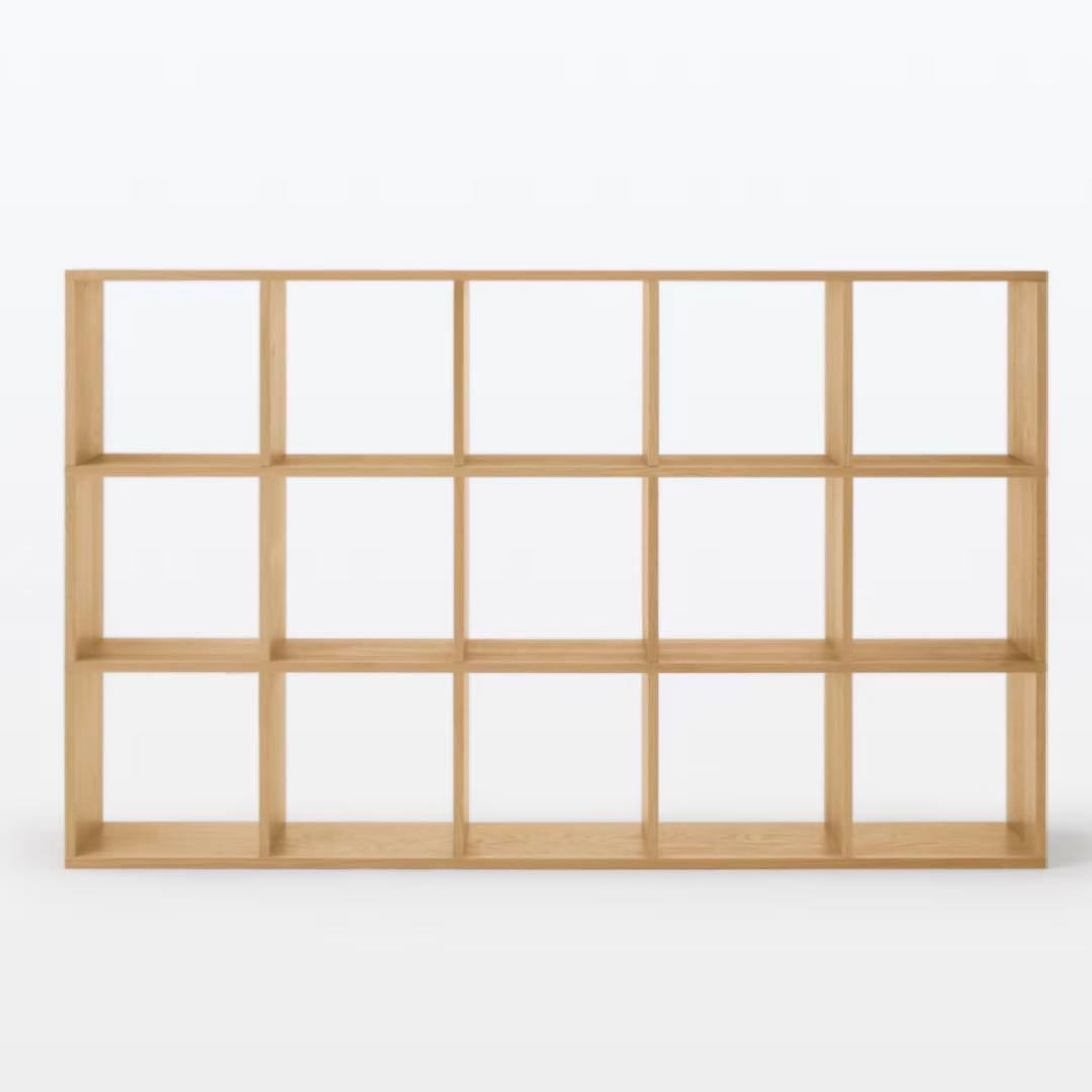 無印良品　スタッキングシェルフ　オーク材