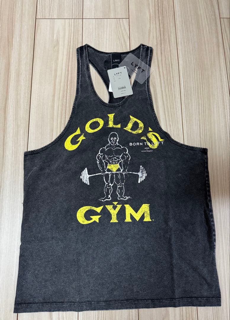 【即完売品】LÝFT × GOLD'S GYM タンクトップＬサイズ ブラック