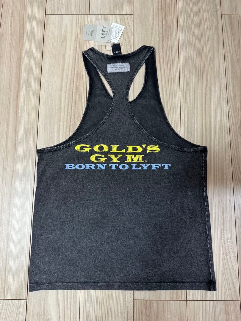 【即完売品】LÝFT × GOLD'S GYM タンクトップＬサイズ ブラック