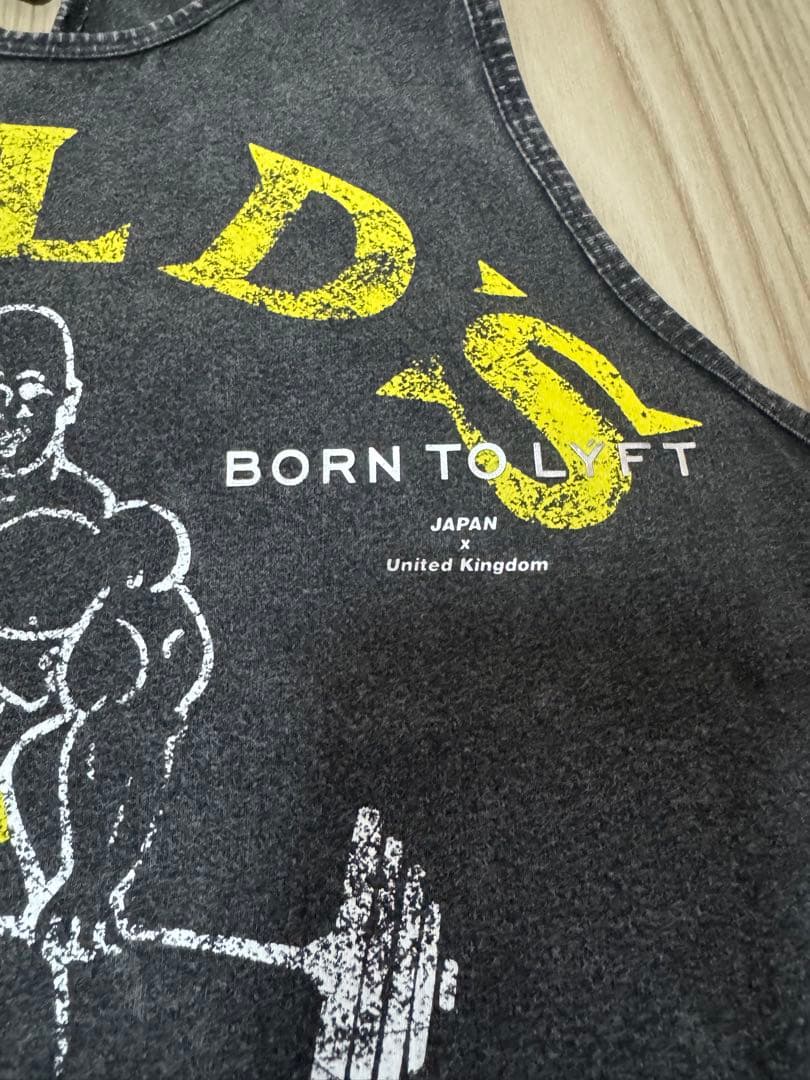 【即完売品】LÝFT × GOLD'S GYM タンクトップＬサイズ ブラック