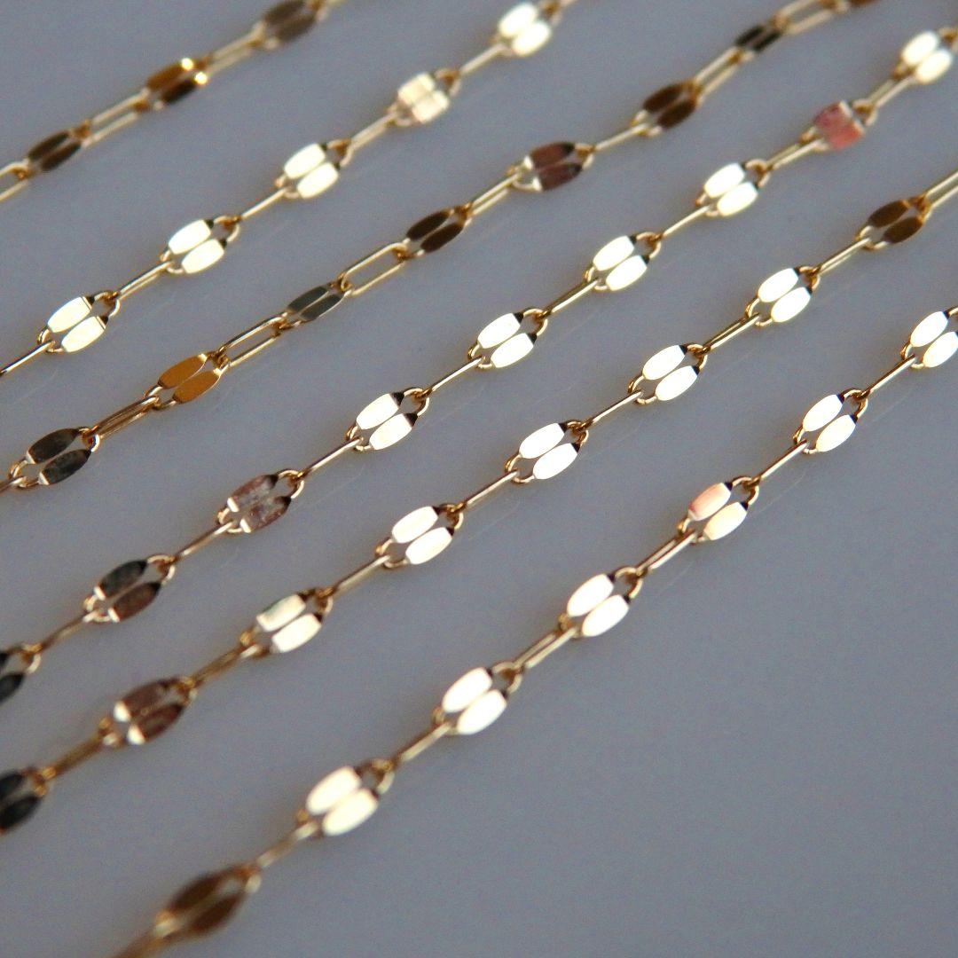 中村さち　k18ブレスレット　ペタルチェーン　1.4㎜幅　つけっぱなし